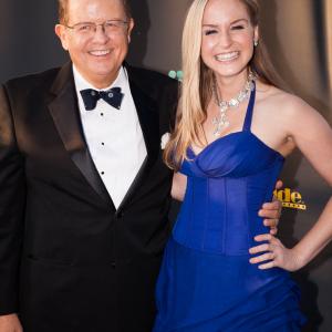 Founder Dr. Ted Baehr and actress Jenn Gotzon attend the 22nd Annual Movieguide Awards at Universal Hilton on Feb 7, 2014