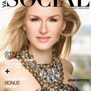 Jenn Gotzon on the cover Valley Social Magazine wwwValleySocialMagcom