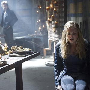 Still of Henry Ian Cusick and Eliza Taylor in The 100 2014