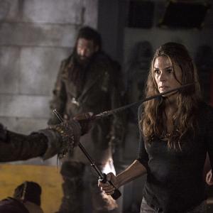 Still of Ty Olsson Paige Turco and Eliza Taylor in The 100 2014