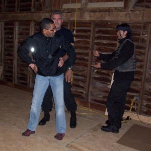 With Sensei Mike Mullero and Daniel Kennedy on the set of Metal Gear