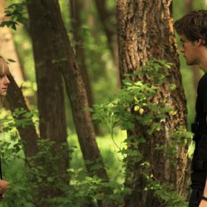 Stefania Barr and James Gaisford filming The Second Quarter Quell a Hunger Games Fan video with over 9 million views Maysilee and Haymitch