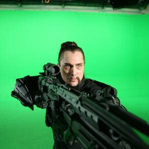 John Alton as Nephilim Infiltrator Clone on green screen for Humanitys End