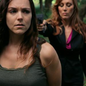 Stephanie Barone and Heather Gornall in The Survival Game (2012)