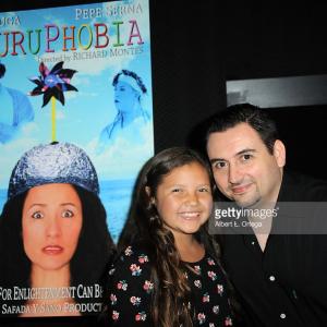 Aguruphobia La Premiere at Laemmle Noho7. Actress Aly Delgado with Director Richard Montes