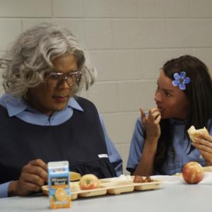 Still of Sofía Vergara and Tyler Perry in Madea Goes to Jail (2009)