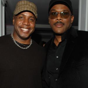 Barry Bonds and Tyler Perry at event of Why Did I Get Married? 2007
