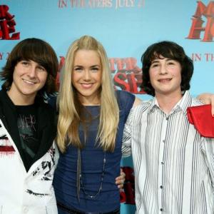 Mitchel Musso Spencer Locke and Sam Lerner at the Monster House premiere in Westwood