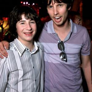 Sam Lerner and Jon Heder at the Monster House premiere after party