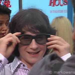 Trying on 3D glasses Us kids saw Monster House in 3D for the first time at the premiere