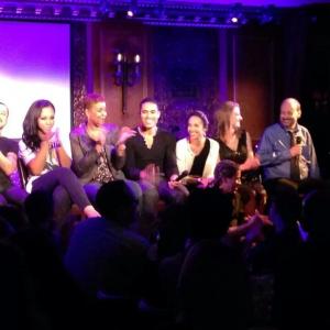 10 year reunion of the film Camp  54 Below NY 100513 From lft to rt Mario Concepcion Sasha Allen Leslie J Frye Tony Melson Brittany Pollack Joanna Chilcoat seated Robin De Jesus Dir Todd Graff