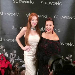 ActressProducer Kimberley Kates Fashion Designer Sue Wong at The Cedars Holiday Party  Sue Wong Estate