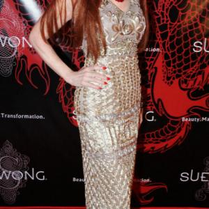 Kimberley Kates at Fashion Designer Sue Wong's Chinese New Year Party. The Cedars