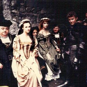 Bill  Teds Excellent Adventure Shot of the Royals in Orsini Castle Diane Franklin Kimberley Kates and Alex Winter
