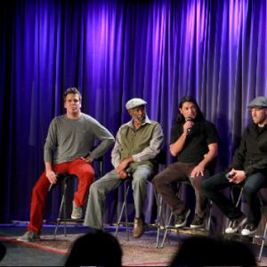 John Pastorius son of Jaco Pastorius musician Jerry Jemmott musician and Jaco producer Robert Trujillo and director Paul Marchand speak with Vice President of the GRAMMY Foundation Scott Goldman at The GRAMMY Museum on December 8 2014