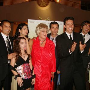Left to right, Nicholas Gonzalez, Sendi Bar, Grecia Estrada, Angelica Maria, Johnathon Schaech, Jose Bojorquez, Julio Bekhor and Daniela Schmidt at the Hollywood premier of SEA OF DREAMS.