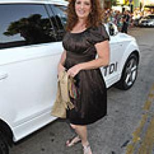 Julia Prud'homme arriving at the L.A. premiere of 