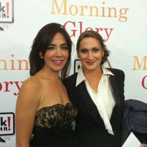 Finnerty Steeves and Kelli Joan Bennett at the MORING GLORY premiere.