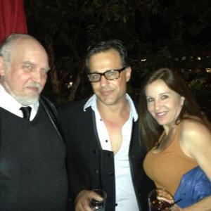 RickCamp(Actor/Screenwriter/Supporting) and Louis Mandylor (Star/Director/Producer) and Shelley Camp (Actress/Model) at After Party for the Screening of 