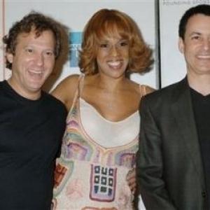 Steve Bilich & William Susman accepting Best Documentary Short from Gayle King at the 2006 Tribeca Film Festival.