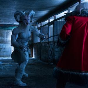 Still of George Buza and Rob Archer in A Christmas Horror Story 2015