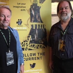 Director Jim Long and Producer Brian Jones attending the Little Rock Film Festival where their, The Phone in the Attic, was an official entry.