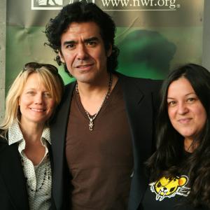 Carey Stanton, Jose Yenque and Producer Melinda Esquibel on the set of National Wildlife Federation's Campus Chillout!