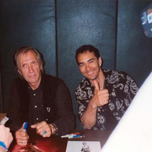 David Carradine and Vincent signing autographs for fans at the World Martial Arts Hall of Fame Event