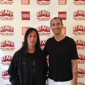 Here with Hong Kong director Herman Yau at the New York Asian Film Festival