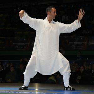 Here performing as a special star gues at the 2014 World Traditional Kung Fu Championships in Rome Italy