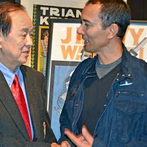 Iconic legend Jimmy Wang Yu here at Walter Reade Theatre -Lincoln Center. I hadn't seen him in 20 years. The first time Jackie Chan introduced me to him at Shaw Brothers Film Co. in Hong Kong