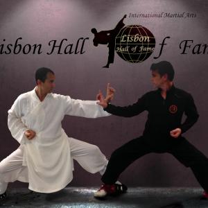 Here as a celebrity guest and inducted into the International Martial Arts Lisbon Hall of Fame With event organizer and host Vitor Lagarto