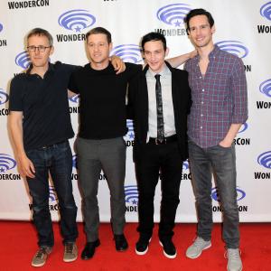 Ben McKenzie, Robin Lord and Cory Michael Smith at event of Gotham (2014)