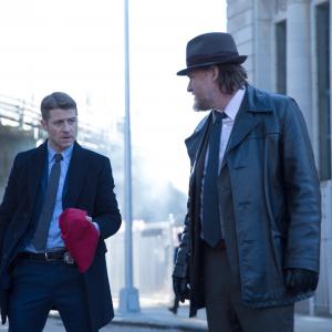Still of Donal Logue and Ben McKenzie in Gotham 2014