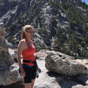 Top of Lillyrock in Idyllwild playing the role of Samantha Duncan.