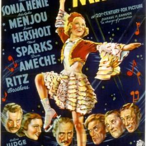 Sonja Henie Jean Hersholt Arline Judge Adolphe Menjou and The Ritz Brothers in One in a Million 1936