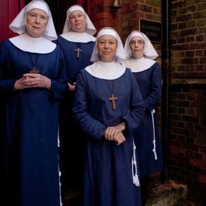 Still of Jenny Agutter Pam Ferris Judy Parfitt and Laura Main in Call the Midwife 2012