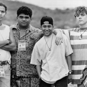 Still of Casey Affleck, Dion Basco, J. Moki Cho and Anthony Ruivivar in Race the Sun (1996)