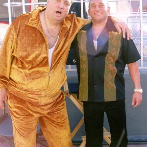 vince giantamasi and steve chase on the set of shut up and kiss me