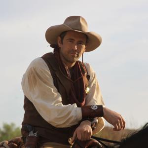 Brock Morse as Texas Ranger Tian McCaine on location for Tales of the Frontier