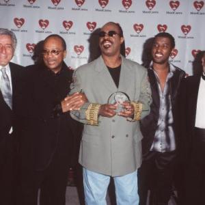 Tony Bennett Kenneth Babyface Edmonds Quincy Jones and Stevie Wonder