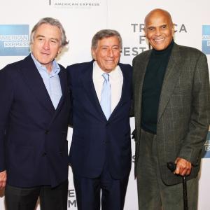 Robert De Niro, Harry Belafonte and Tony Bennett at event of The Zen of Bennett (2012)