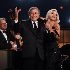 Tony Bennett and Lady Gaga at event of The 57th Annual Grammy Awards 2015