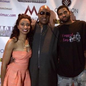 Stevie Wonder attends opening and closing of Tammi Macs one woman show Bag Lady Her brother Mark Mac was credited with the shows artwork