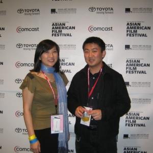 Vancouver Asian Film Festival programmers Kathy Leung and Yoosik Oum at the 2009 San Francisco Asian American Film Festival