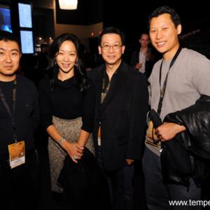 Yoosik Oum, Jessica Yu, Peter Leung, and Jimmy Tsai at the Canadian premiere or 