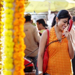 Still of Shriya Saran in The Other End of the Line 2008