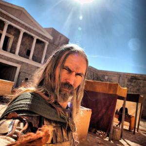 On the set of MANKIND THE HISTORY OF US ALL (History Channel)