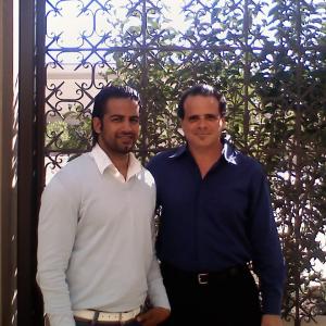 Peter Ziebert with Bollywood actor and client Upen Patel