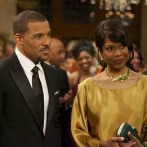 Still of Peter Parros and Angela Robinson in The Haves and the Have Nots 2013